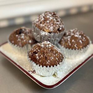 Sourdough Triple Chocolate Chip Muffins (4-pack)
