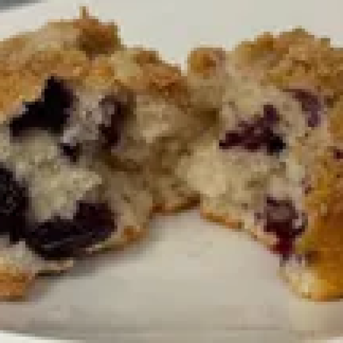 4 Pack of Blueberry Streusel Top Muffins