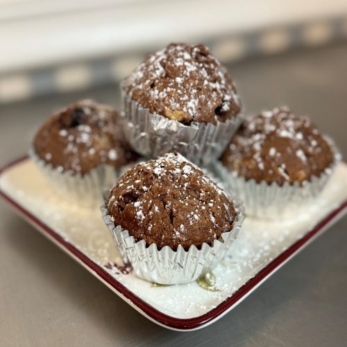 4 Pack of Sourdough Triple Chocolate Chip Muffins